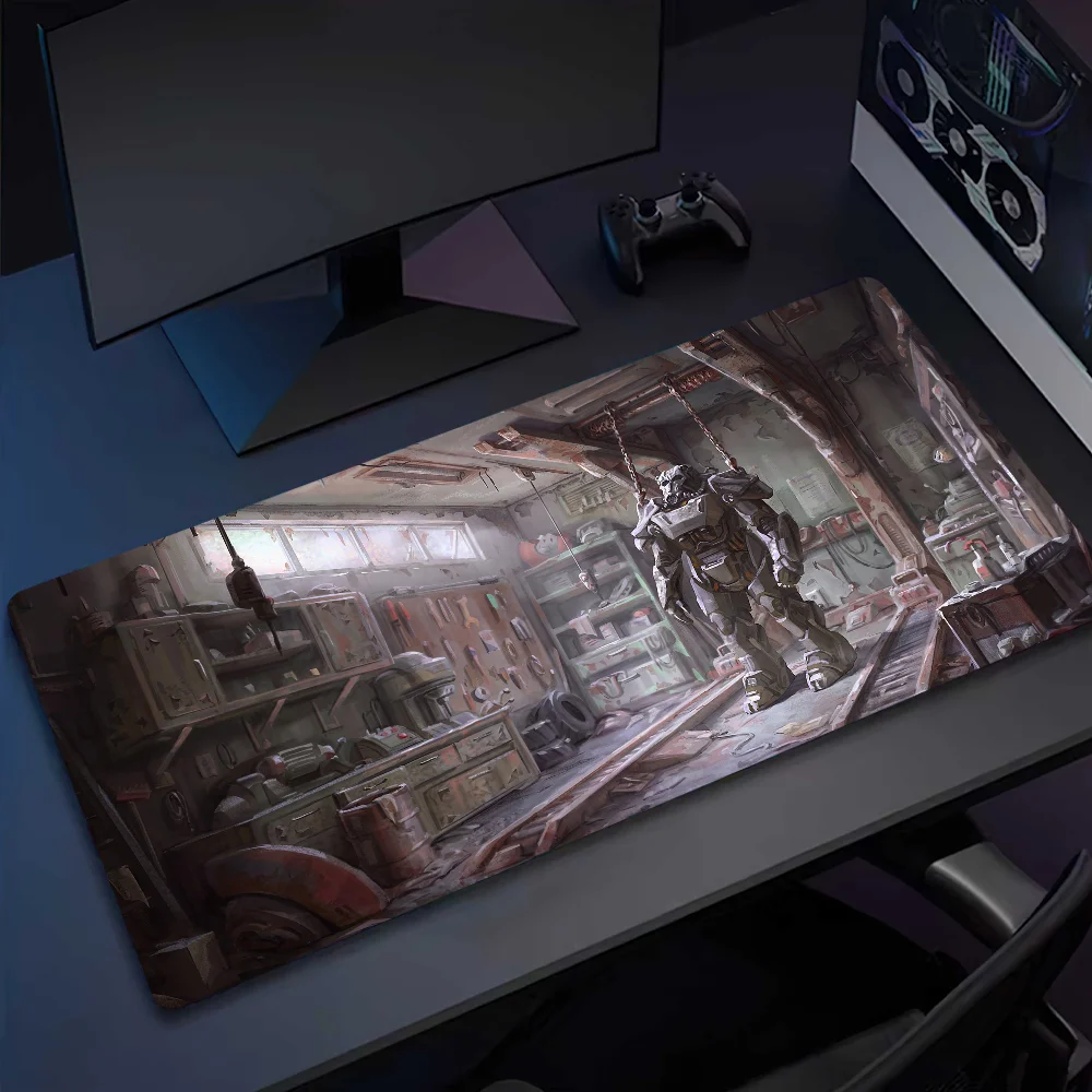 Game F-Fallouts 4 Mousepad Computer Office Game Table Mats XXL Rubber Anti-slip Gaming Keyboard Long Desk Pads 3