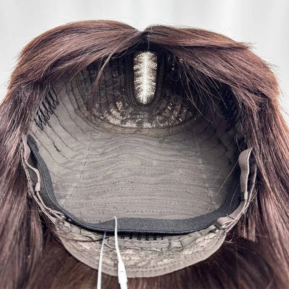 280% Density Full Bang Bob Double Drawn Bone Straight Human Hair Wigs With Bangs 2x3 Lace 100% Human Hair Wigs For Black Women