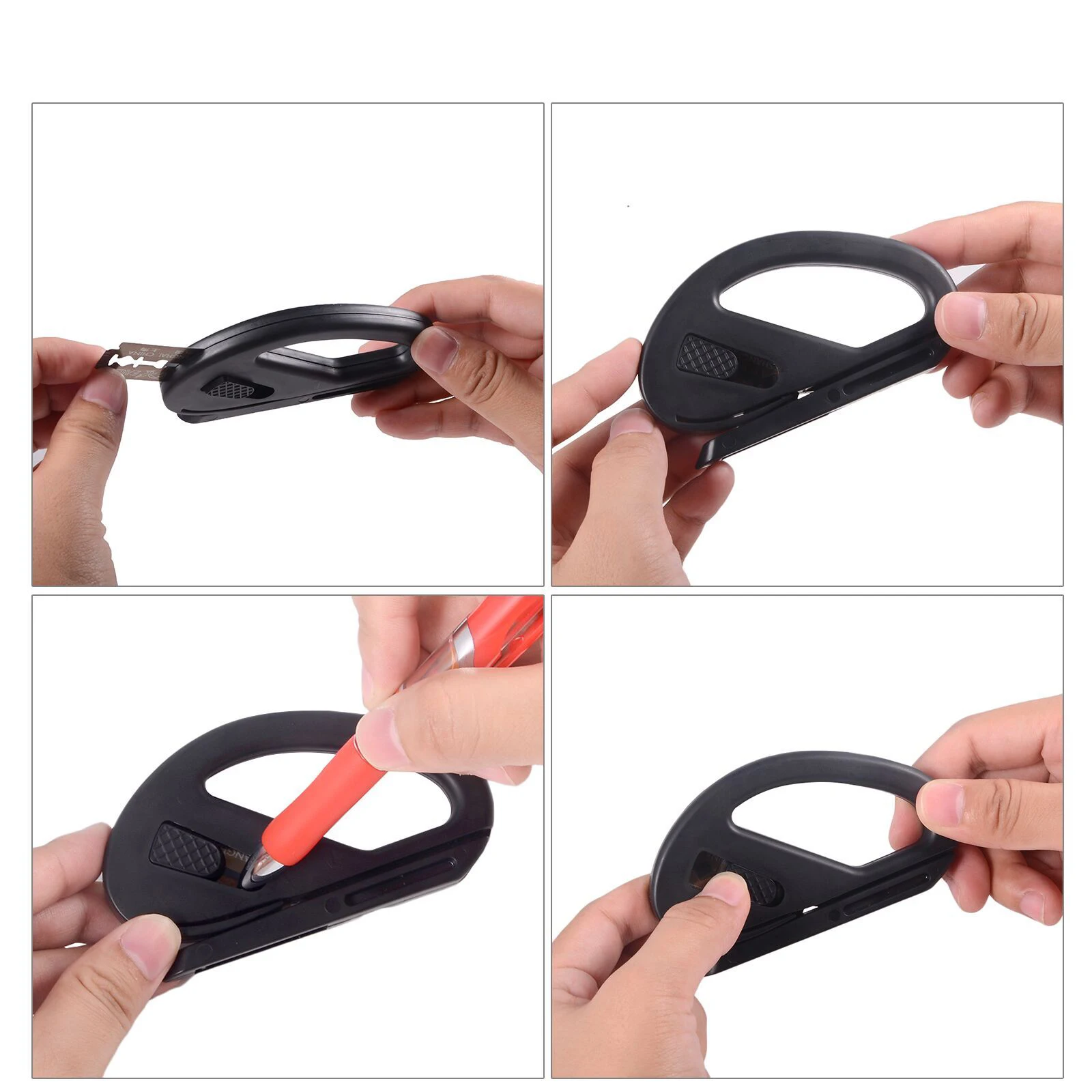 EHDIS Carbon Fiber Film Safety Snitty Knife Vinyl Decal Sticker Cutter Application Metal Blade Tint Tool Car Wrap Cutting Tool