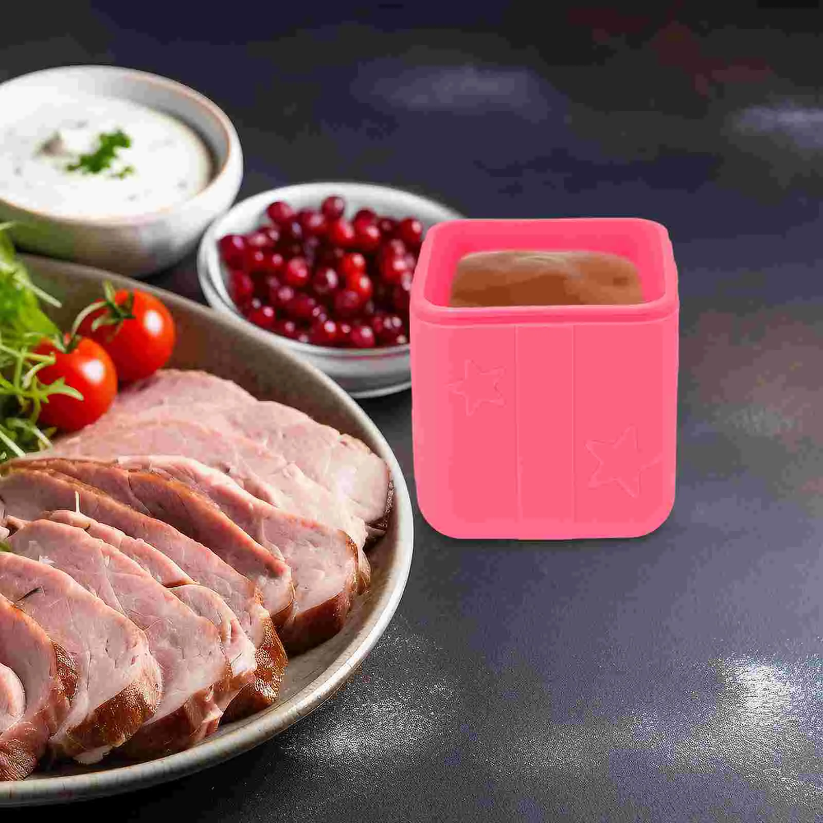 

Condiment Containers with Lids Salad Dressing to Go Kids Snack Anti-spill Sauce Silica Gel Cups Child
