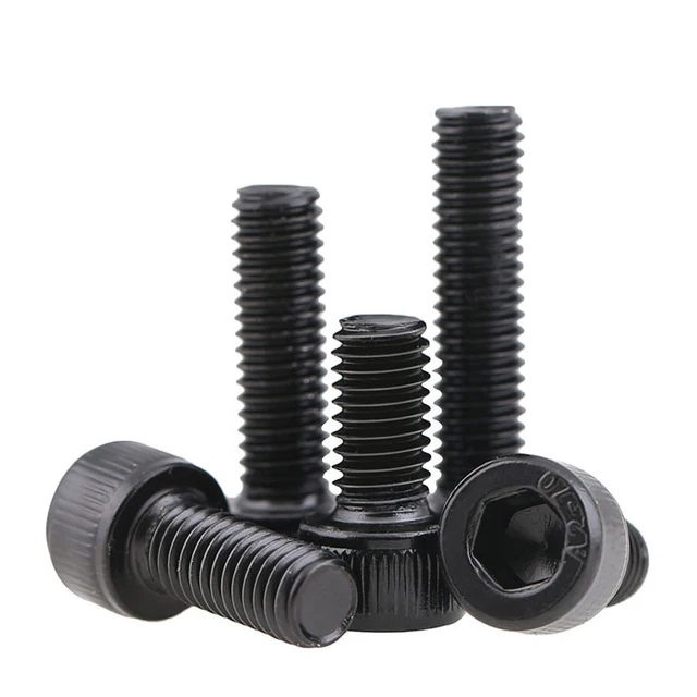 10 ชิ้น/ล็อตHexagon Allen Hexซ็อกเก็ตหัวถ้วยสกรูM2 M2.5 M3 M4 M5 M6 M8 เกรด 12.9 A2-70 เหล็กคาร์บอนDin912 5