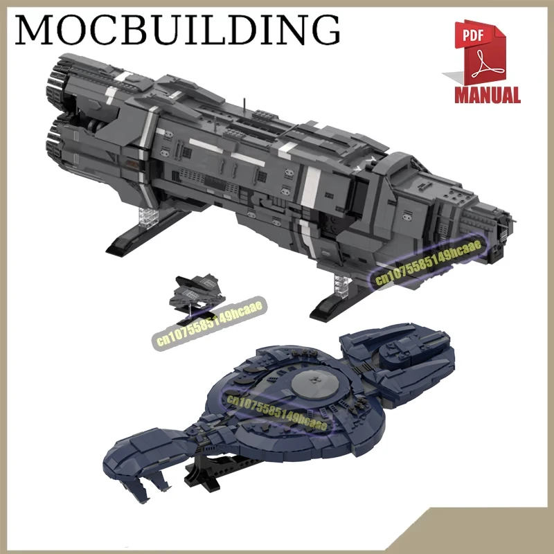 Spaceship CCS-class Battlecruiser Display Model MOC Building Blocks Heavy Cruiser Construction Toys Birthday Gift 1