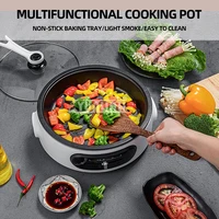 4L Multifunction Electric Hot Pot Split Type Cooker Food Steamer Portable Cooking Machine 1