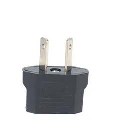 Universal Travel Power Adapter Plug Outlet Converter - European EU Plug Adapter (AU Black)