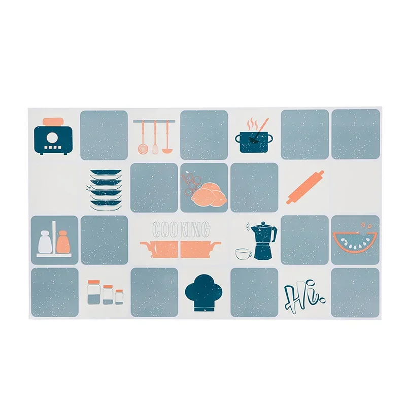 Wall Stickers Self-adhesive Grease Proof Kitchen Sticker Cooktop Heat Resistant Tile Wall Waterproof Wallpaper self adhesive stickers self adhesive wallpaper kitchen wall sticker adhesive wallpaper decorative tile stickers