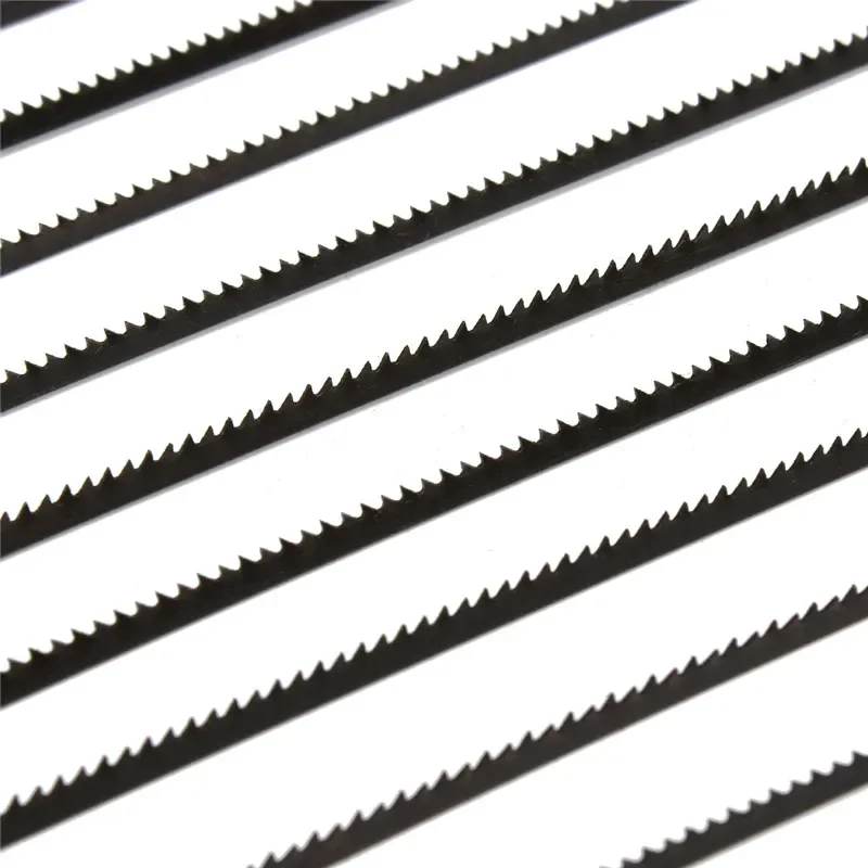 12Pcs/set 127mm Black Teeth Scroll Saw Blade Woodworking Power Tool Accessories for Cutting Wood