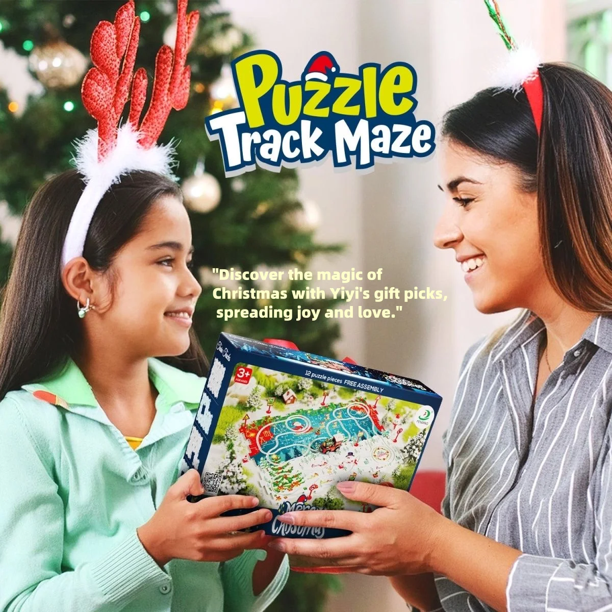 construction track car toy car puzzle DIY toys mini plastic jigsaw puzzle children track train cars