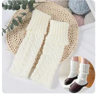 New Children Girl Leg Warmers Lolitas style Knitted Socks Kids Warm Foot Cover Spring Autumn  Heap Socks 5