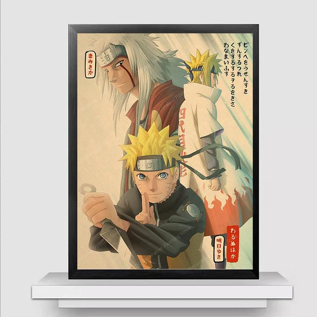 Quadro Poster Minato Quarto Hokage Naruto Decorações 196