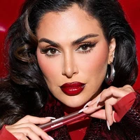 Huda Beauty Faux Filler Gloss à lèvres brillant non collant, Huile à lèvres hydratante transparente effet cristal, Rouge à lèvres teinté repulpant et hydratant, Maquillage 5