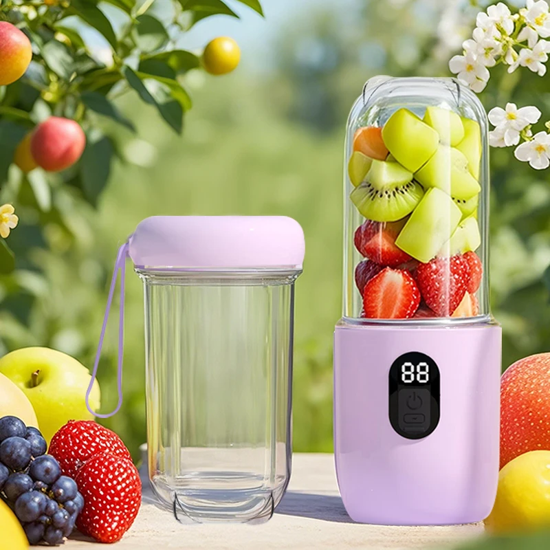 Portable Mini Blender USB Rechargeable Cordless for Smoothie Shake