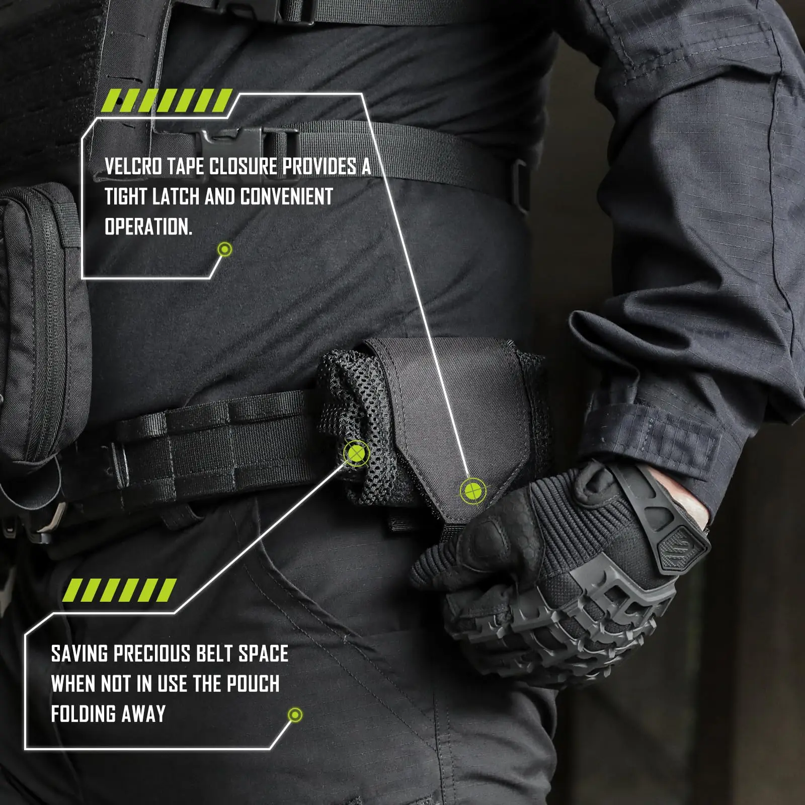 Molle Dump Pouch Tactical Utility Bag for Camping Hiking