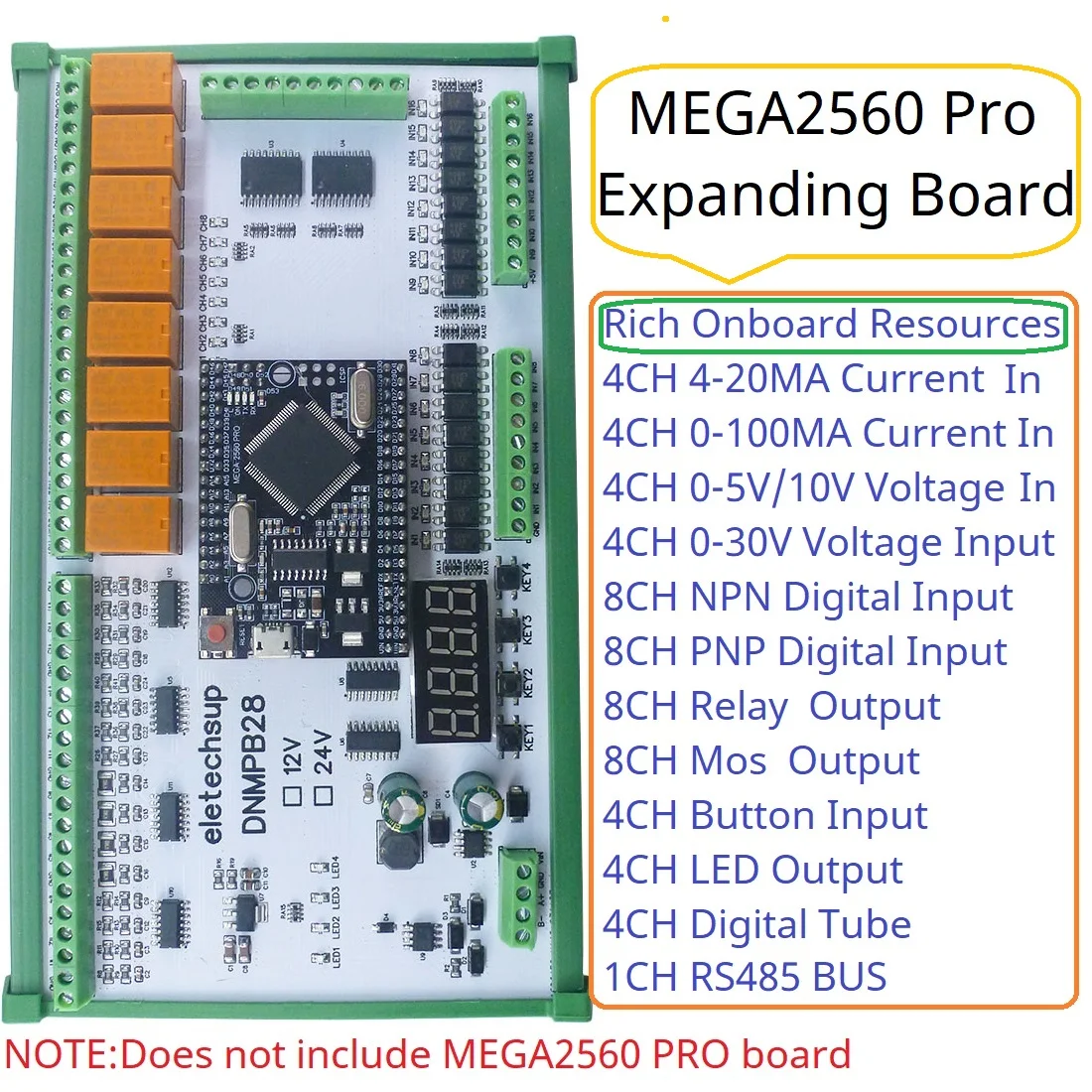16a 16do 4 20ma tensao atual de 0 10v 12v 24v mega2560 pro 01