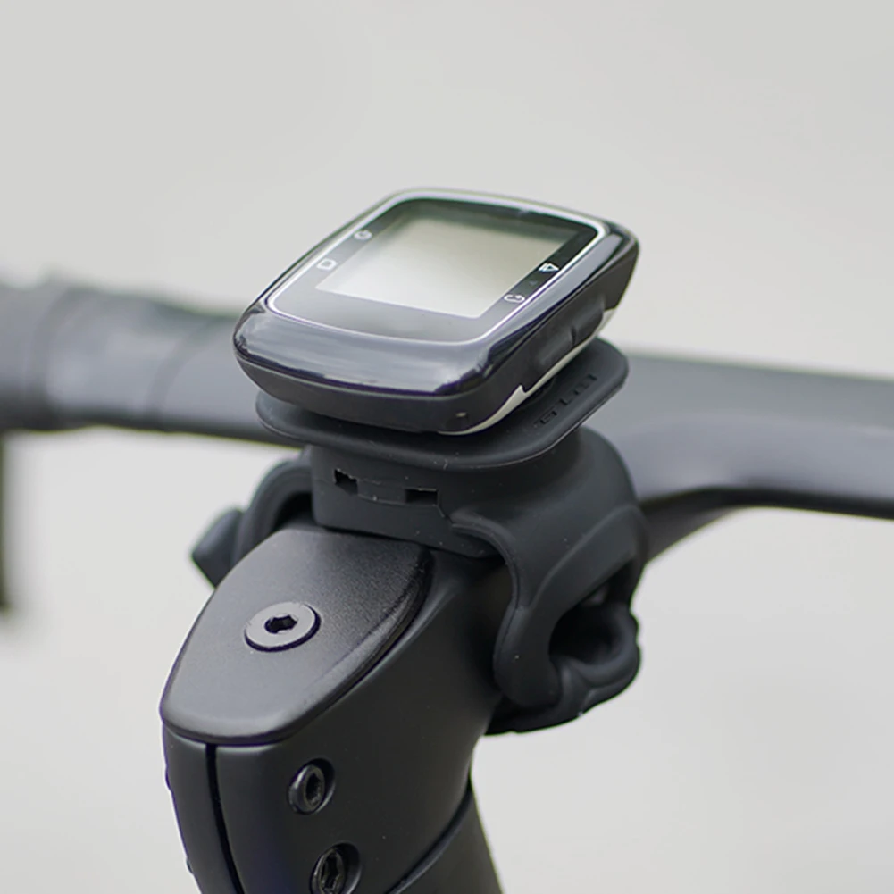 Silicone Bicycle Computer Mount Shockproof Cycling Extended Computer Mount Multi-Function Bike Computer Stand for MTB Road Bike