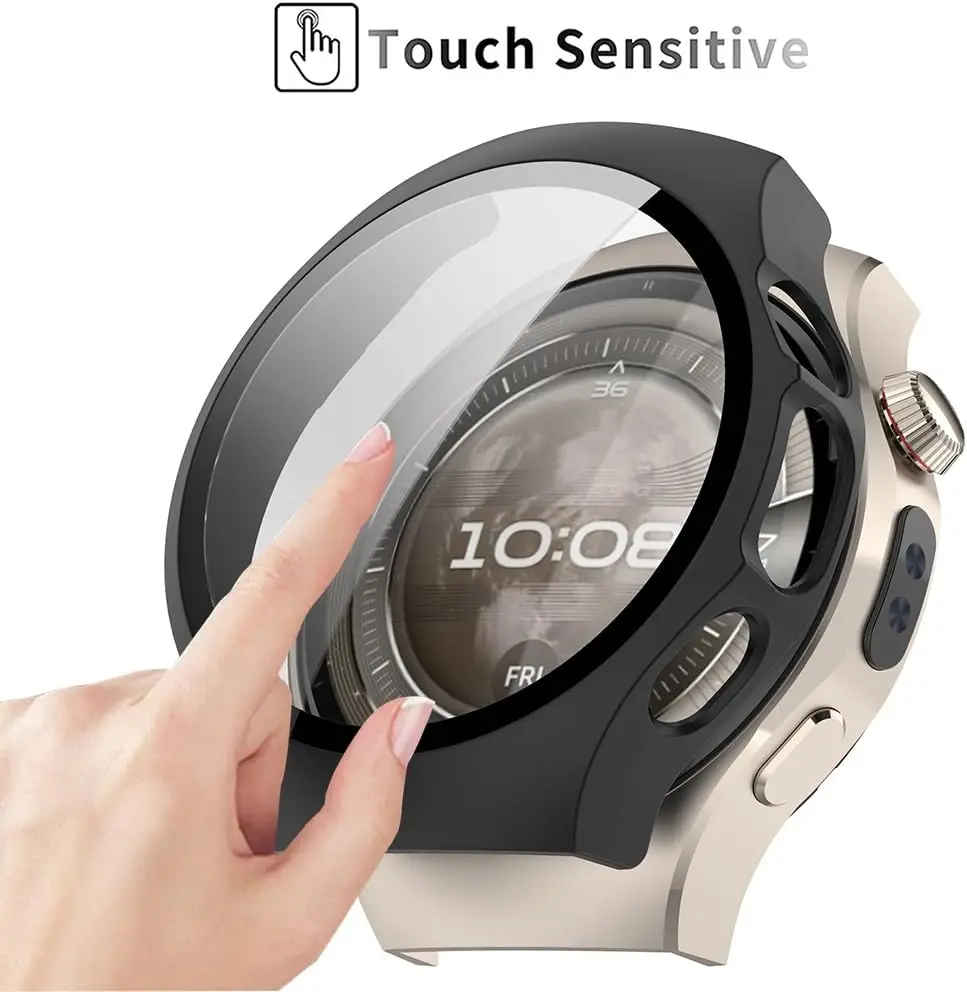 Huawei Watch 5 Tempered Glass Protective Case - Anti-Scratch PC Hard Shell Cover