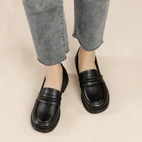 Women's Casual Loafers Slip On Leather Shoes Lightweight Walking Shoes Moccasins Classic Penny Loafer Flats Boat Shoes - Image 4