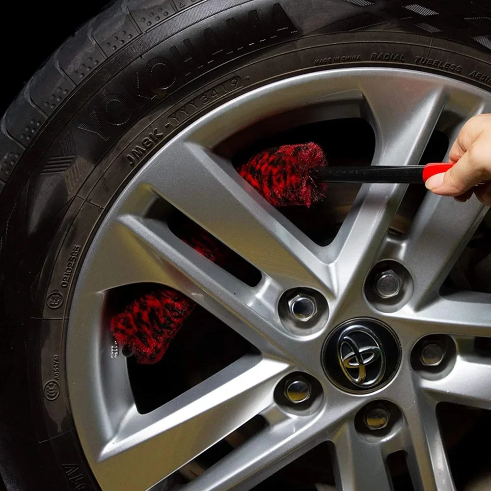 Car Hub Cleaning Wheel Woolies Plush Soft Wheel Cleaning Brush Detailing Brushes for Car Motorcycle Maintenance Care Clean Tool,car detailing brush set,wheel cleaning brush,car cleaning tool,wheel brush,wheel tire cleaning brush,car wash brush,car washing brush