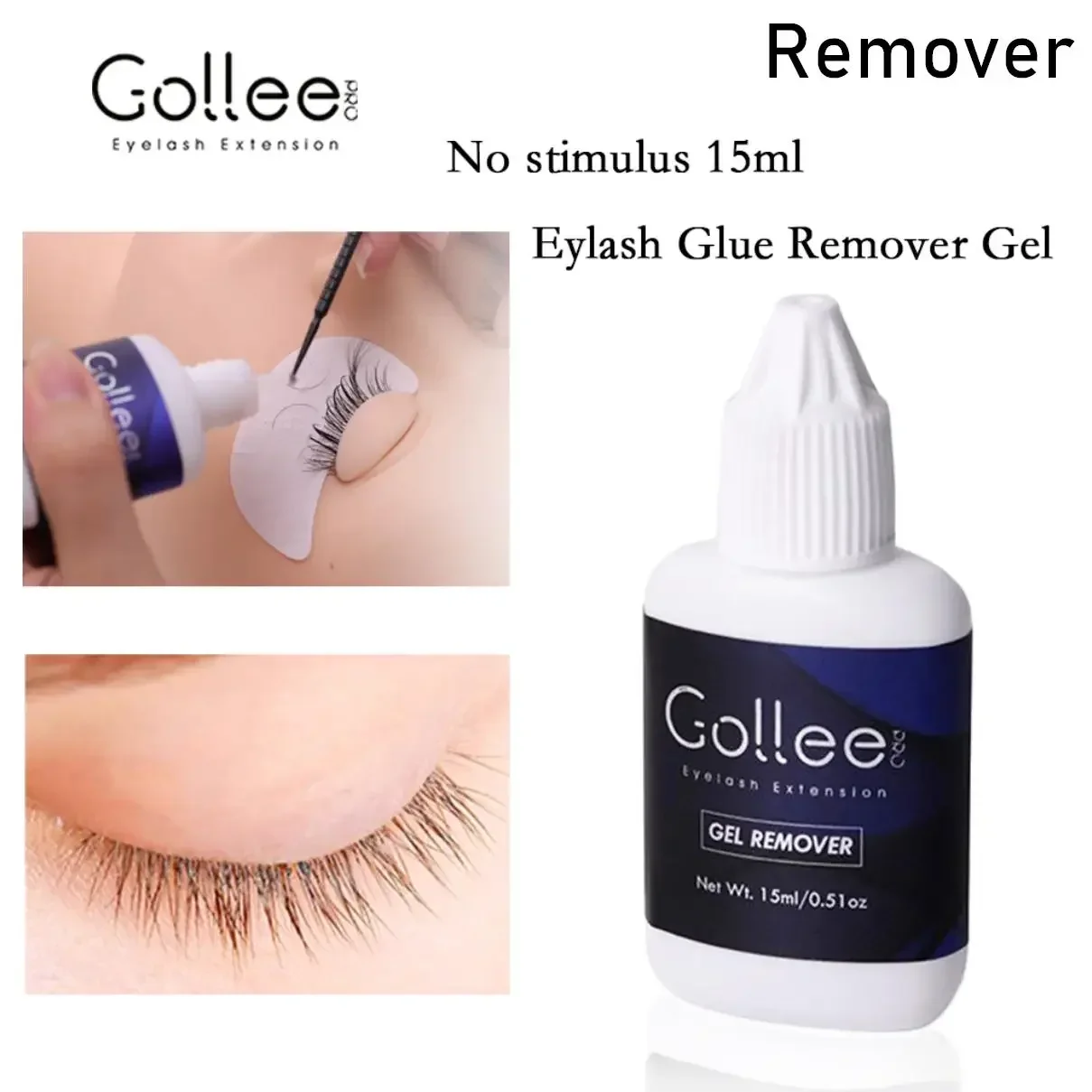 thumbnail image 1 of Pegamento para extensiones de pestañas Gollee de 5 ml, pegamento para extensiones de pestañas postizas de secado rápido de 0,5 segundos, pegamento para pestañas Gollee Super Bonder, 1 of 5