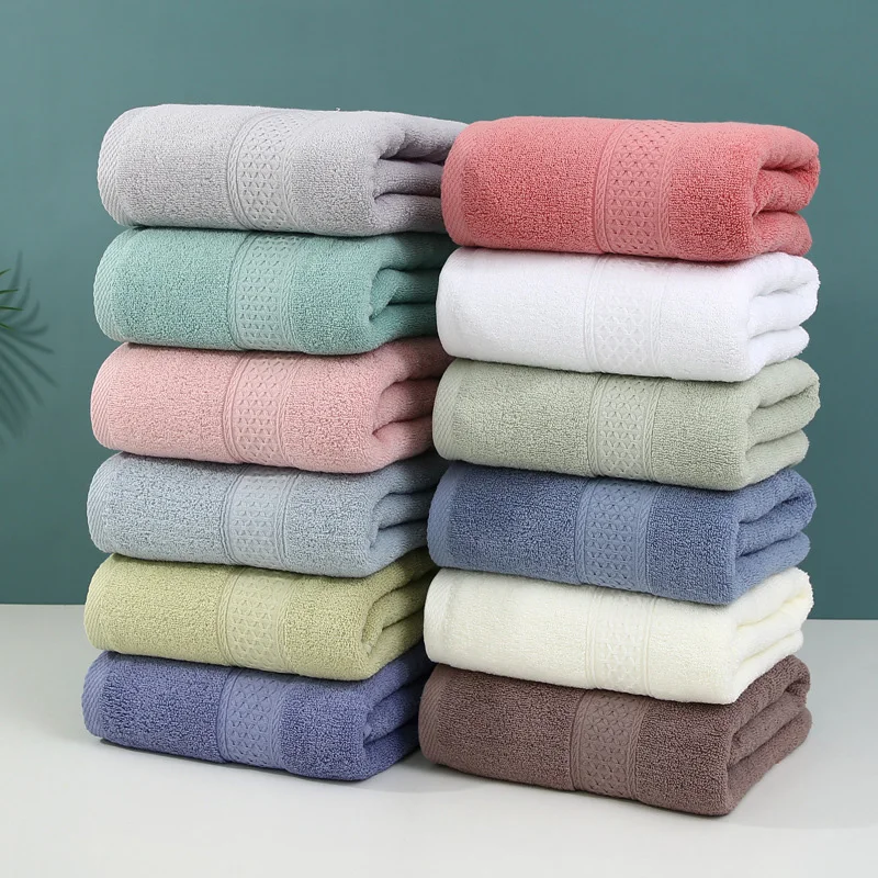 Adult Towels Pure Cotton Thick Soft and Absorbent for Men and Women for Home Use Daily Face