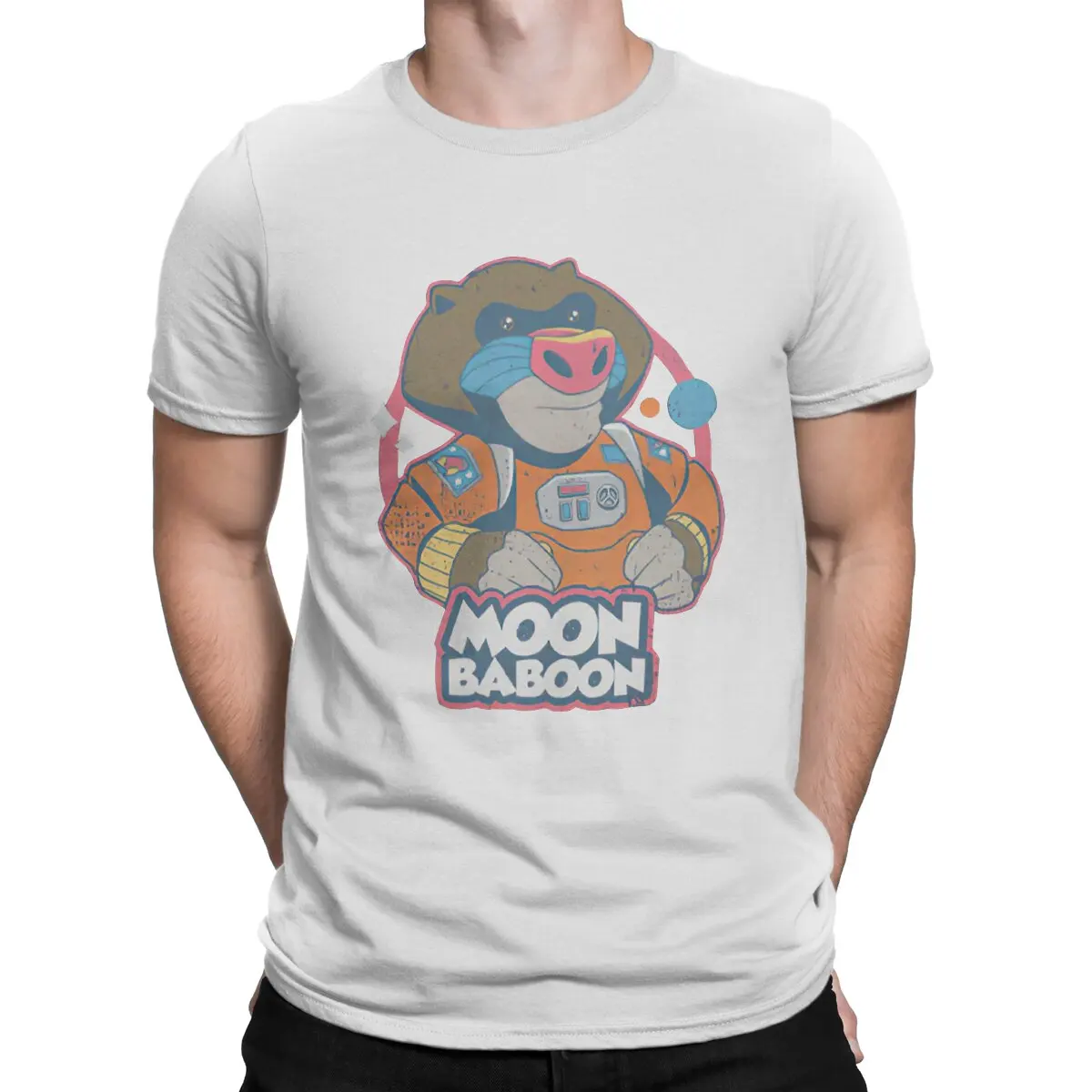 thumbnail image 1 of Camiseta de "It Takes Two", la más nueva para hombre, camiseta de cuello redondo con diseño de babuino lunar, ropa de regalo distintiva, ropa urbana., 1 of 7
