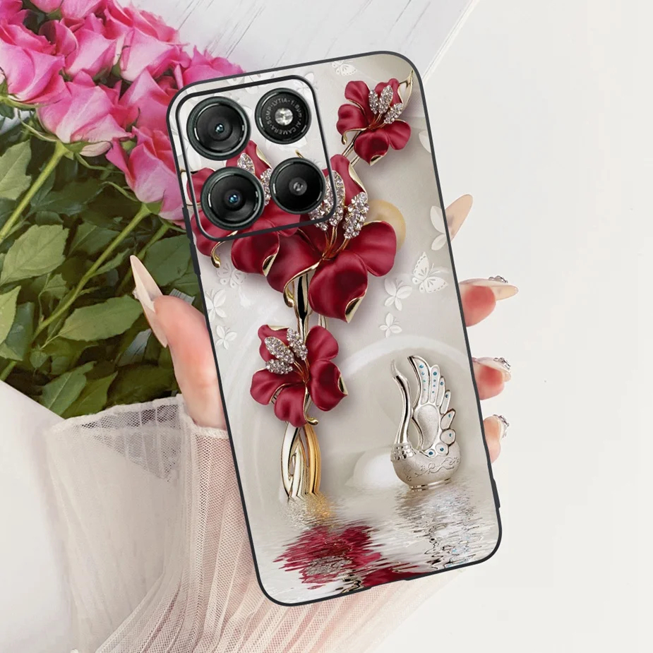 Luxury Floral Design Soft Silicone Case