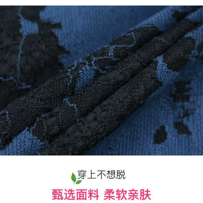 Mom's Spring Summer New Small Suit Coat Fashionable Upscale Lace Hollow Button Pocket Splicing Casual Versatile 3/4 Sleeve Coat