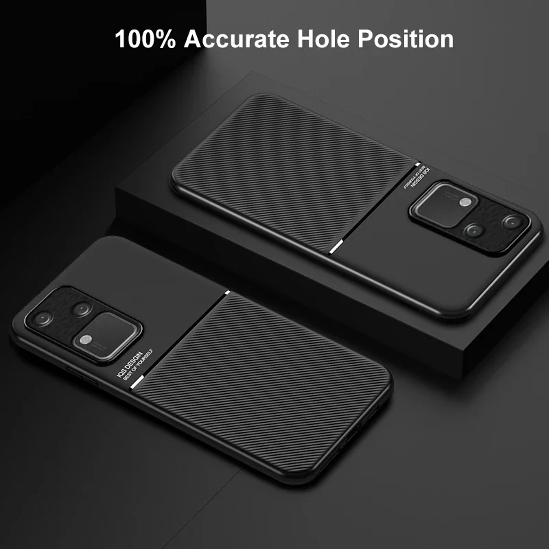 Rugged Non-Slip Shockproof Phone Case with Magnetic Car Holder Attachment