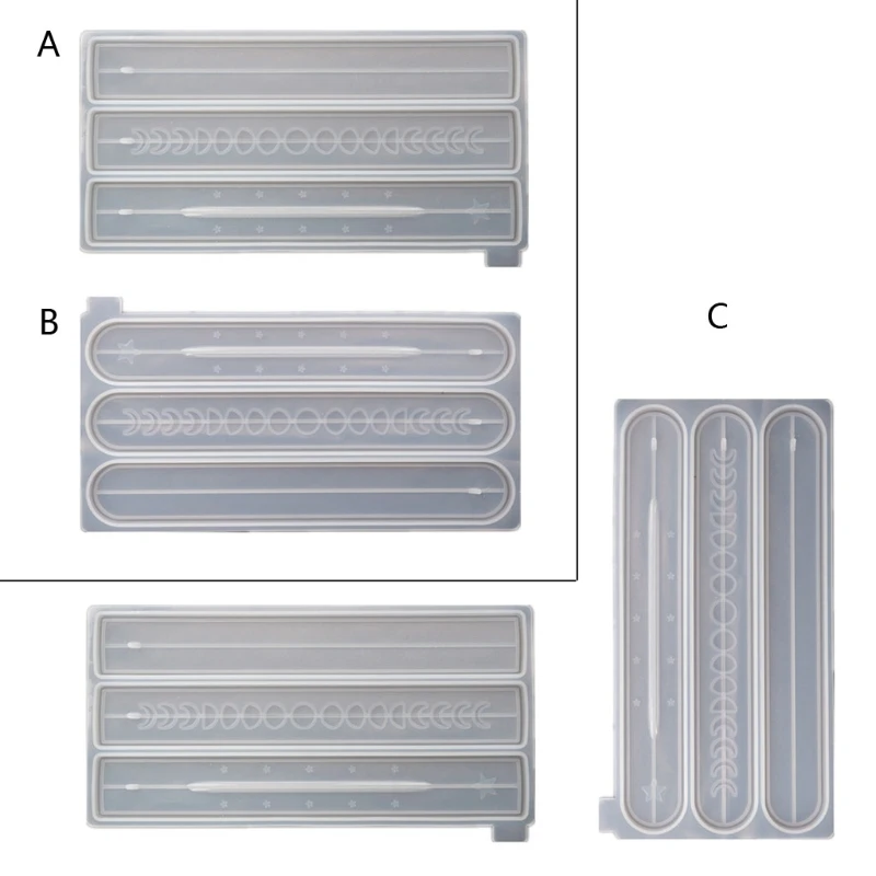 Silicone Mould Resin Craft DIY for Sun Moon Star Board Mold Epoxy Molds Jewelry