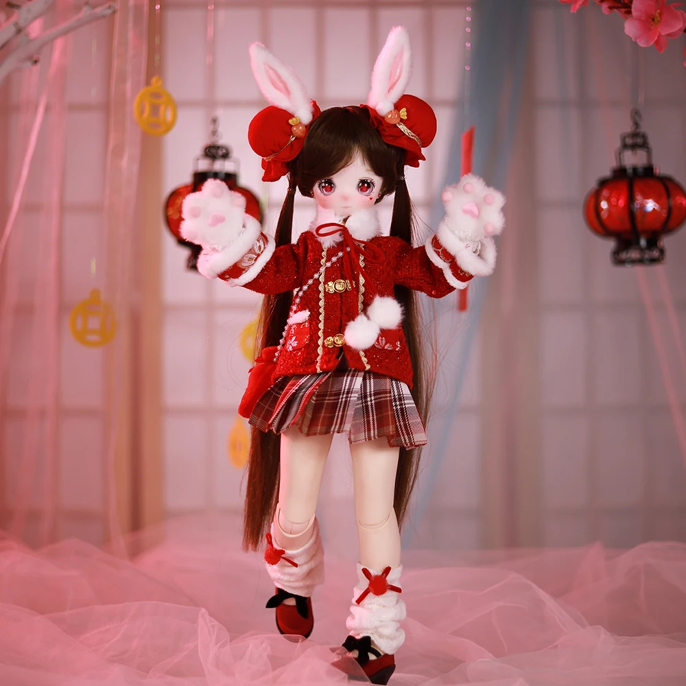 Dream Fairy 1/4 Doll New year style 16 Inch Ball Jointed Doll Full Set Including Hat Outfits Shoes Kawaii BJD MSD for Girls 4