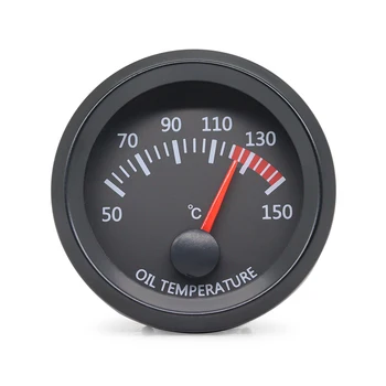 52MM Gauge 12V Water Temp Oil Temp Gauge Oil Press Fuel Volts Gauge Air Fuel Ratio Boost Exhaust Temp Meter Black Face Gauge - Image 6