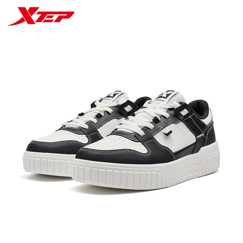 Xtep Skateboarding Shoes For Women Autumn Comfortable Skate Shoes Cushion Lightweight Breathable Sneakers 876318310013