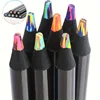 8 Colours Rainbow Pencils, Jumbo Colouring Pencils For Adults,Multi-Coloured Pencils For Art, Drawing, Colouring, Sketching Chri 1
