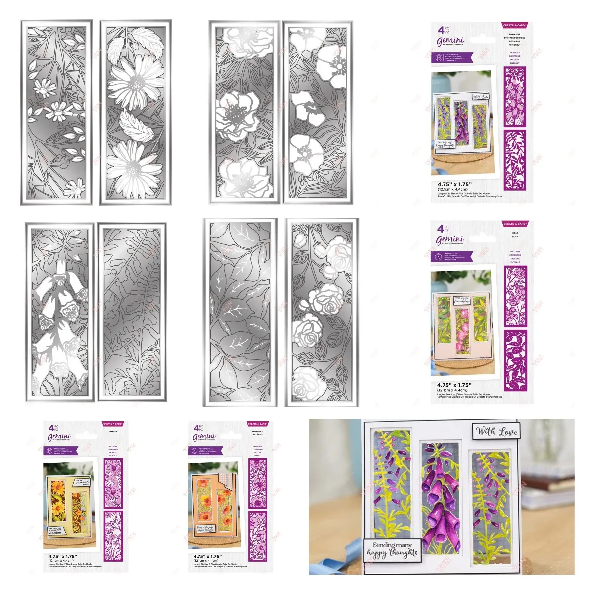 

Decorative Dies Crane Orchid Foxglove Metal Cutting Dies Scrapbooking Paper Card Album DIY Craft Templates