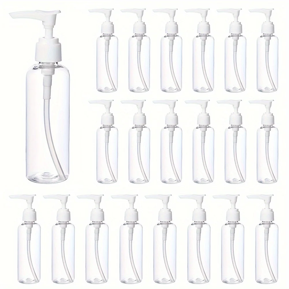 20pcs 30/60/80/100ml Travel Pressed Pump Dispensing Airless Lotion Bottle Portable Sample Cosmetic Refillable Container Bottle refillable bottle