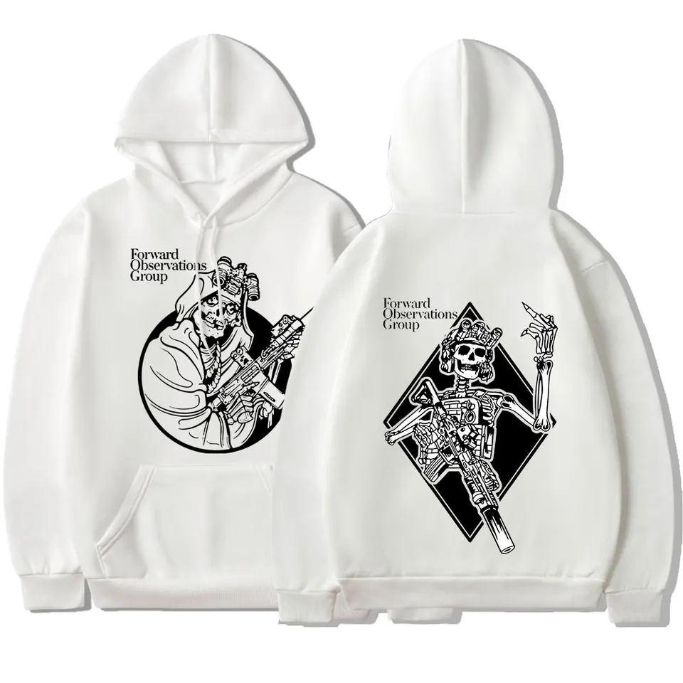 Forward Observations Group Hoodie Punk Skeleton Gothic Hoodies