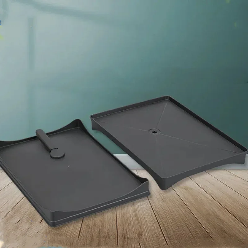 Versatile Black Plastic Kitchen Tray with Sink Drainage-Dish Rack Compatible, Moisture-Proof & Easy to Clean