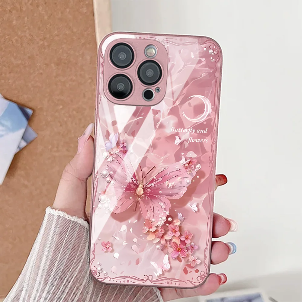 Butterfly Leopard Print Shockproof Phone Case