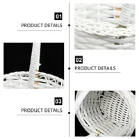 6pcs Durable Woven Baskets Distinctive Rattan Baskets Baskets 2