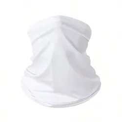 Enhanced Outdoor Ice Silk Sun Protection Neck and Face Cover Bandana (WHITE)