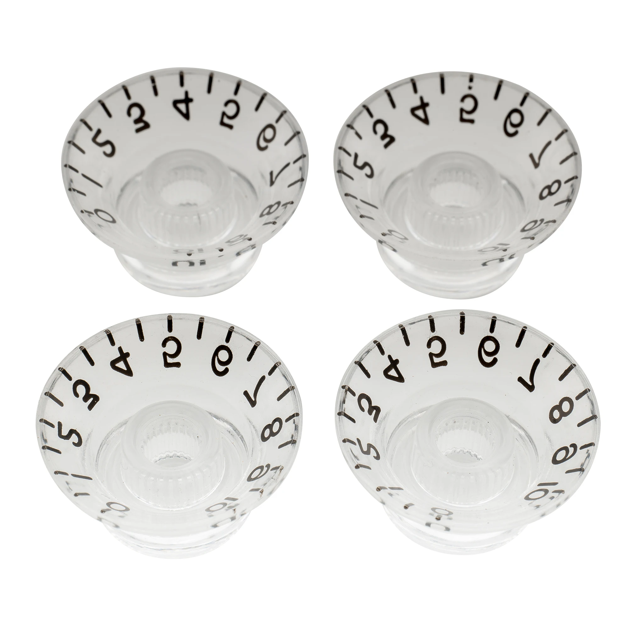 Musiclily Pro Inch Size Fine 24-Spline Top Hat Bell Knobs Tone Volume Control Knobs für USA LP SG E-Gitarre (4er-Set) – Detail 14