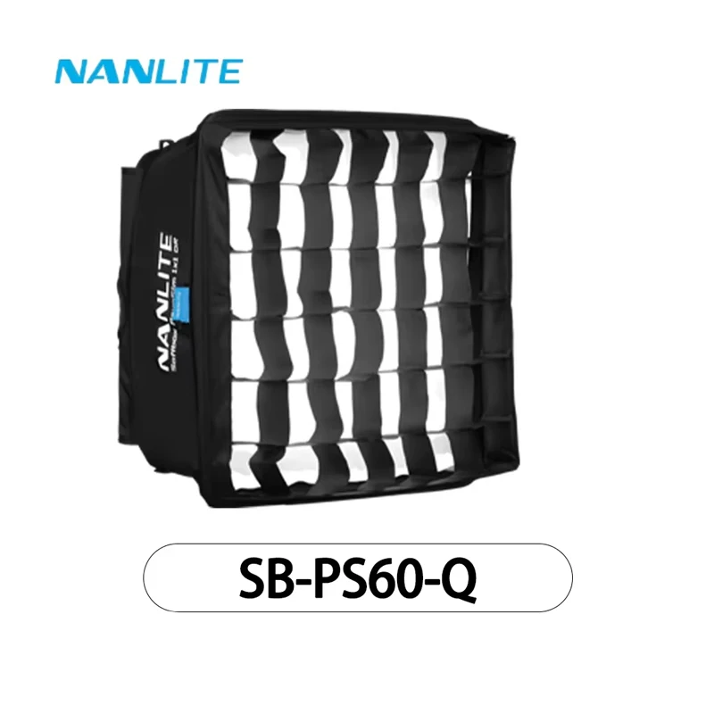 PavoSlim 60B 60C LED 패널 라이트용 Nanlite 퀵 릴리스 SB-PS60-Q 소프트박스(에그 크레이트 포함) 사진 조명 액세서리