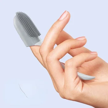 Pet Silicone Tooth Cleaning Care Finger Wrap Cat Dog Oral Cleaning Toothbrush Tool Dog Cat Finger Toothbrush Supplies 3