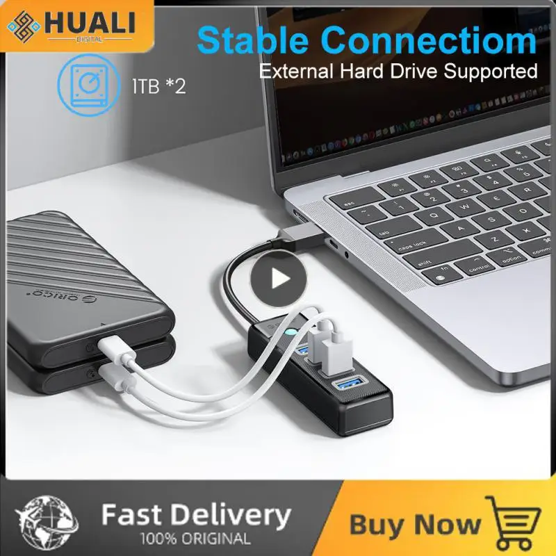 

Аксессуары для ноутбуков Usb C концентратор Mini 3,0 Usb порт питания usb-хаб 5 Гбит/с высокоскоростной адаптер разделитель мульти 4 порта ультратонкий Otg