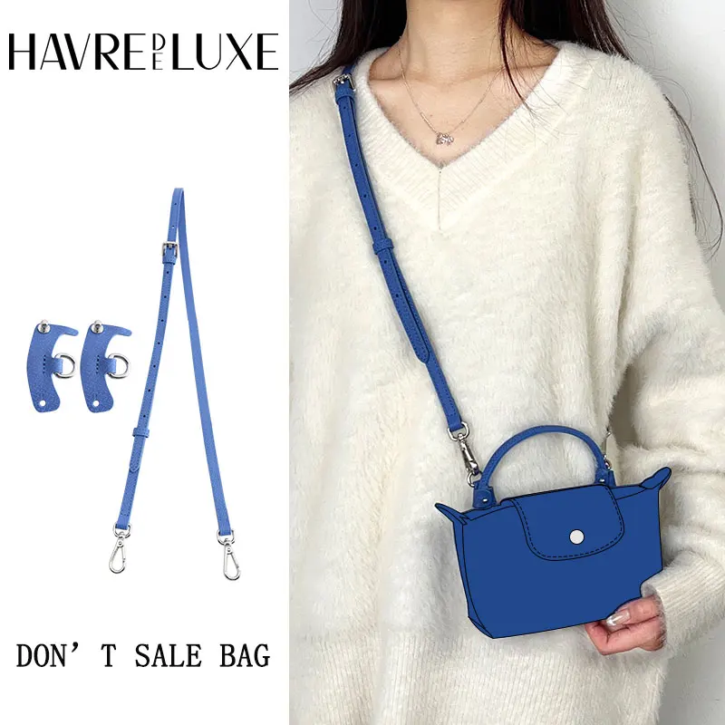 Havredeluxe Tracolla Per Mini Borsa Longchamp Senza Punzonatura, Cinturino Incrociato Modificato E Regolabile