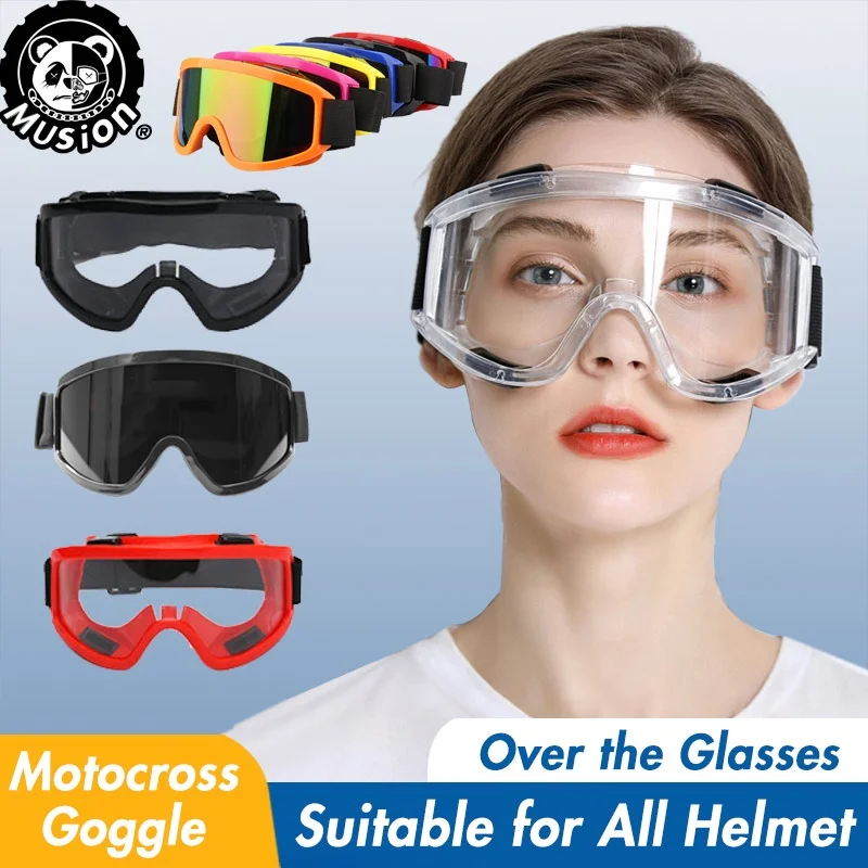 Atv Goggle Occhiali Da Sci Scooter Motocross Casco Eyewear Uomo Velar Colorato Off Road Motocross Occhiali Pellicole Possono Essere Sostitutivi