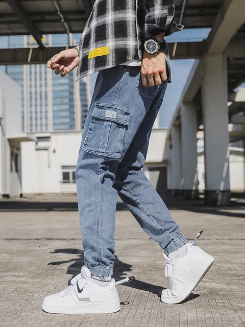 Slim Fit Jeans Men's Casual Street Style Medium Stretch - Temu