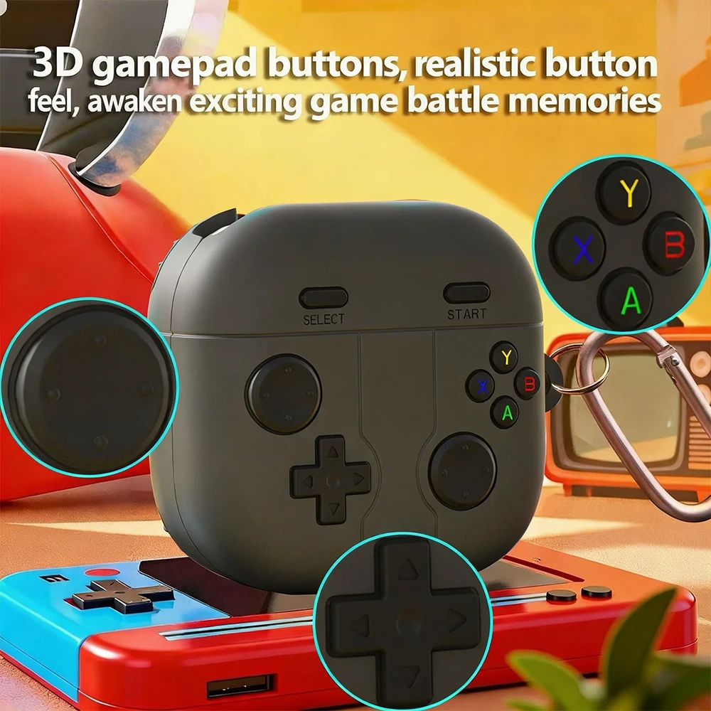 Cute Cartoon 3D Game Controller Silicone Shockproof Earphone Case Cover