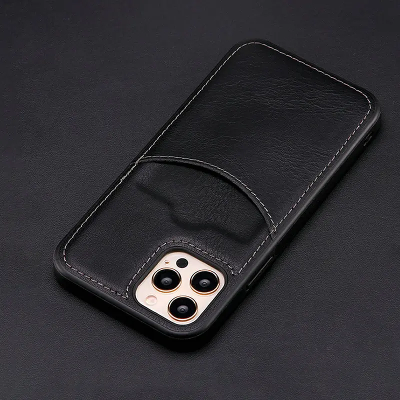 thumbnail image 1 of Funda de cuero PU con ranura para tarjeta de crédito y billetera de moda para iPhone 13 Pro Max 12 Mini 11 Xr X Xs 8 Plus 14 15 16 Pro Max, 1 of 4