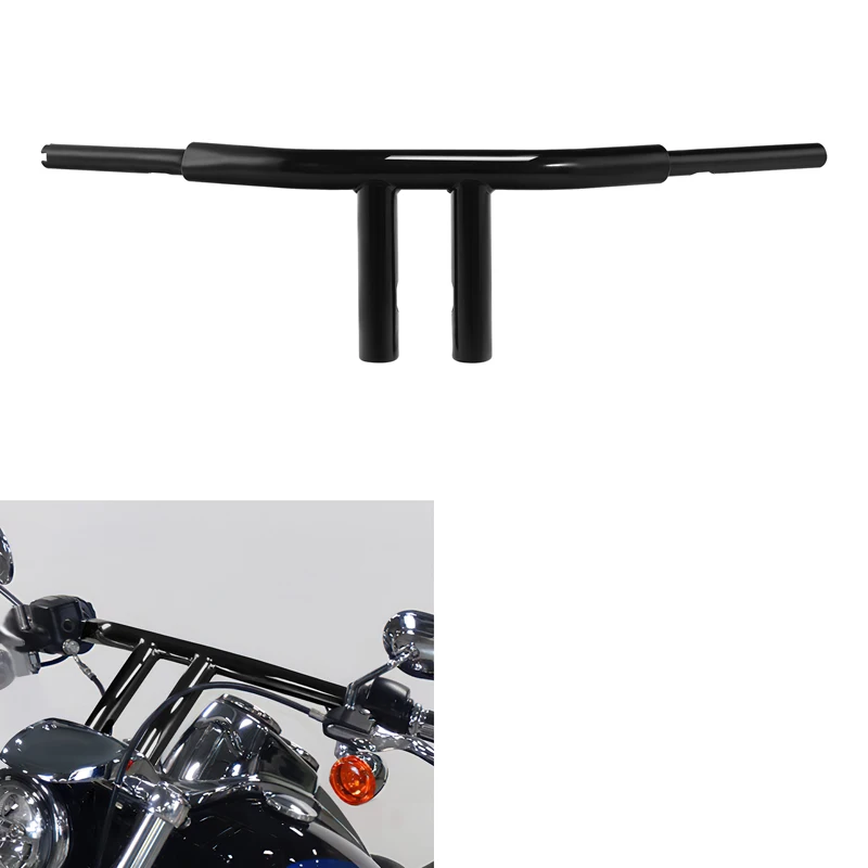 8 "10" 12 "Rise T-Bar 1.5" Fat Manubrio Per Harley Heritage Softail Fatboy Breakout 2018-2023