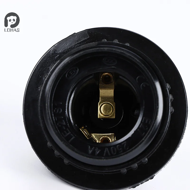 E27 Self-locking Bakelite Lamp Holder E14 Cap Screw LED Light Head Socket Floor Desktop Light Bulb Base Black lamp holder,lamp bulb holder,lamp base